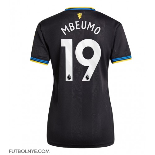 Camiseta Manchester United Bryan Mbeumo #19 Tercera Equipación para mujer 2025-26 manga corta